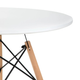 Stolik kawowy HOMLA TAVOLO naturalny z białym blatem 60 × 48 cm (5904183869742) - obraz 3