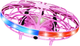 Dron zdalnie sterowany Lean Toys UFO LED Różowy (24720) (5905991057703) - obraz 3