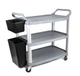 Тележка сервировочная 102х50х96 см серая One Chef NK-410005 - изображение 4