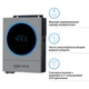 Автономний інвертор Solarverse Ampere Duo 6kW 48V 1 MPPT Wi-Fi 220V Однофазний (SV6048AD) - зображення 3