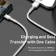 Кабель Baseus Cafule Metal Data Type-C 66W 6A 2 метри CAKF000202 нейлонова обплетення білий - зображення 7