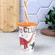 Склянка з трубочкою 0,34 л Dino Club Herevin - зображення 1