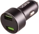 Автомобільний зарядний пристрій VOIN C-31209BK 2xUSB 3.1 А 15 Вт з вольтметром Black - зображення 1