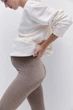 Леггинсы для беременных H&M XL бежевый меланж 27061001372 - изображение 3