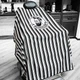 Парикмахерский пеньюар Stripe водонепроницаемая накидка для стрижки волос в салоне / барбершопе / дома, черно-белый (109375590) - изображение 1