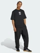 Футболка хлопковая длинная мужская Adidas Originals Leo Oversized JV7569 XL Черная с принтом (4068808477116) - изображение 3