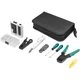 Набор сетевика для обжимки, тестирования и монтажа витой пары Digitus Network Tool Set Plus DN-94027 в чехле - изображение 1