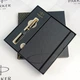 Ручка роллерная Parker 22022b24 IM 17 Black + блокнот, набор подарочный - изображение 4