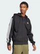 Толстовка на флисе, на молнии мужская Adidas Essentials 3-Stripes Fleece JD1870 S Черная (4067905338252) - изображение 3