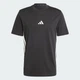 Футболка хлопковая длинная мужская Adidas Essentials 3-Stripes Single JD1906 XS Черная (4067905780358) - изображение 6