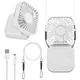 Портативный настольный вентилятор на аккумуляторе Hachi Fan, белый (1010930-White) - изображение 4