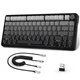 Игровая механическая беспроводная клавиатура Attack Shark X85 Gray gradient, 75%, RGB, USB-C, hot-swap, White Jade Switch с регулятором громкости - изображение 2