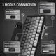 Игровая механическая беспроводная клавиатура Attack Shark X85 Gray gradient, 75%, RGB, USB-C, hot-swap, White Jade Switch с регулятором громкости - изображение 4