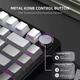 Игровая механическая беспроводная клавиатура Attack Shark X85 Gray gradient, 75%, RGB, USB-C, hot-swap, White Jade Switch с регулятором громкости - изображение 9
