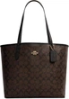Сумка жіноча шкіряна Coach City Tote Brown/Black - зображення 1