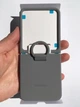 Чехол силиконовый с кольцом Silicone Cover with Ring для Samsung Galaxy Z Flip6/Flip 7 FE/ Flip5 Gray SM-F741/SM-F761/SM-F731 - изображение 4