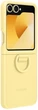 Чехол силиконовый с кольцом Silicone Cover with Ring для Samsung Galaxy Z Flip6/Flip 7 FE/ Flip5 Yellow SM-F741/SM-F761/SM-F731 - изображение 1