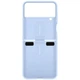 Чехол силиконовый с кольцом Silicone Cover with Ring для Samsung Galaxy Z Flip4/ Flip 4/Flip3 (F711/F721) Arctic Blue - изображение 6