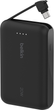 Powerbank Belkin BoostCharge 10000 mAh 20W Built-In USB-C Cable PD Black (BPB021HQBK) - obraz 2
