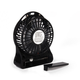 Вентилятор міні настільний з акумулятором та USB-зарядкою Mini Fan Чорний (2859) - зображення 7