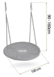 Huśtawka Neo-Sport Bocianie gniazdo NS-103 100 cm Czarna (5903890627126) - obraz 3