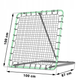 Bramka treningowa Neo Sport rebounder 100 x 100 cm NS-457 (5903890611330) - obraz 6