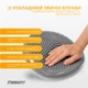Балансувальна масажна подушка EasyFit сіра з насосом (сенсомоторний масажний балансувальний диск для балансу та масажу) - зображення 4