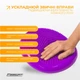 Балансувальна масажна подушка EasyFit фіолетова з насосом (сенсомоторний масажний балансувальний диск для балансу та масажу) - зображення 5