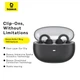 Навушники Baseus AirGo 1 Ring Open-Ear TWS Earbuds |BT5.3, 40/400mAh, App, EQ, 6h| Black - зображення 6