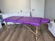 Массажный стол, кушетка Relax 2секции ширина 60см+подголовник фиолетовый - изображение 1