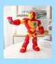 Большой детский 3D конструктор из мини блоков Iron Man, блоки игрушка фигурка персонаж Железный Человек для мальчика, 3800 деталей, высота 45 см - изображение 3