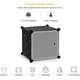 Пластикова складана шафа Storage Cube Cabinet 12 секцій Чорний (N-16) - зображення 10