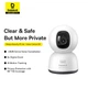 IP-камера поворотна Baseus Security P1 Lite 2K 3 Мп, огляд 360° з автотрекінгом руху (AI-детекція, білий) - изображение 8
