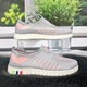 Мокасини жіночі Ok Shoes сірі з рожевим текстильні сітки 37р (23,5 см) 8002 - зображення 2