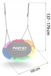 Huśtawka Neo-Sport Bocianie gniazdo Swingo 105 cm (5903890625337) - obraz 4