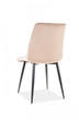 Стул мягкий со спинкой Velka Chic Bluvel 76 Velvet VBl76 пудра - изображение 2