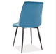 Стул мягкий со спинкой Velka Chic Bluvel 46 Velvet VBl46 морской - изображение 2