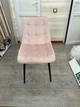 Стул мягкий со спинкой Velka Chic Bluvel 76 Velvet VBl76 пудра - изображение 6