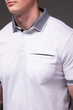 Мужская футболка поло Arma White белая 2360 8XL - изображение 5