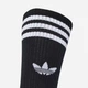 Набор женских носков высоких хлопковых Adidas 3-Stripes High Crew Socks 3 Pairs JV7417 37-39 3 пары Черный/Белый (4068807876378) - изображение 2