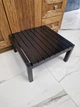 Табурет-подставка деревянная 36х36х18см WoodDecor Черный - изображение 2