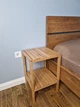 Тумба приліжкова 36х36х50 см з натурального дерева бук покрита лаком WoodDecor - зображення 3