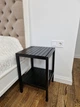 Тумба прикроватная 36х36х50 см из натурального дерева бук в черном цвете WoodDecor - изображение 2