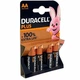 Набор 4шт. Батарейки Duracell Plus LR6 MN1500 AA Дюрасел (пальчиковые АА) Бельгия - изображение 1
