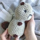 Іграшка в'язана гачком бобер плюшевий, 15см, ручна робота, - зображення 2