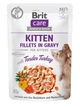 Вологий корм для котів Brit Care Cat з індичкою в соусі 85 г (8595602565429) - зображення 1