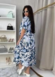 Женское летнее платье миди 5269521 L-XL (50-52) Штапель - изображение 3