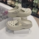 Жіночі сандалі Крокс Бежеві Crocs Classic Mary Jane Bone (39-40, бежевий) - изображение 4