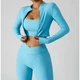 Спортивный топ с длинным рукавом Natursport ZC6397WT Голубой L - изображение 1
