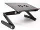 Столик - підставка для ноутбука з активним охолодженням Laptop Table T8 стіл-трансформер + 2 кулери - зображення 5